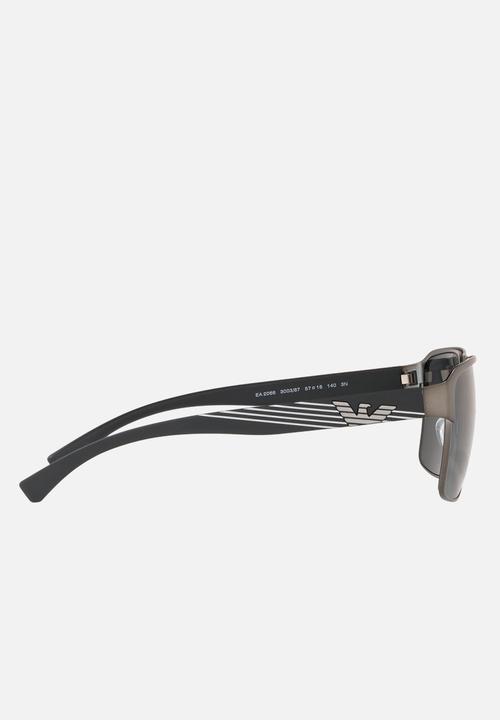 Emporio Armani - Square sunglasses - matte gunmetal