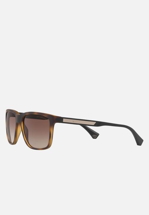 Emporio Armani - Retro sunglasses 56mm - havana