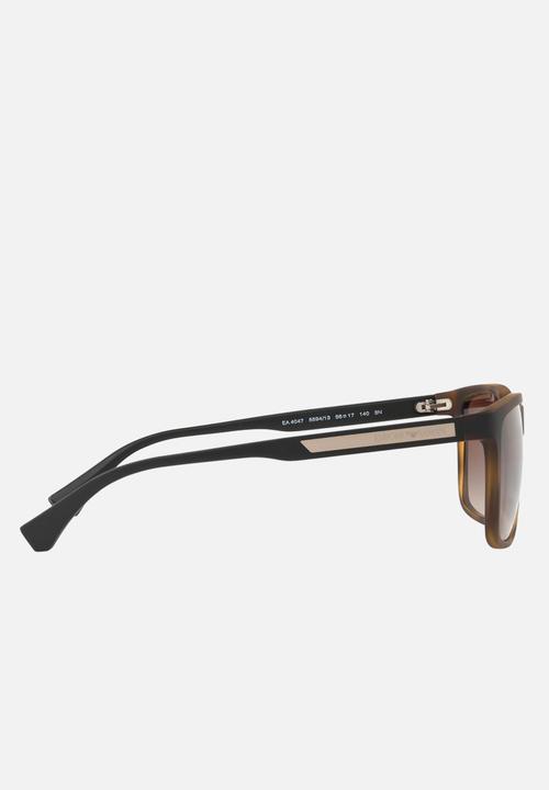 Emporio Armani - Retro sunglasses 56mm - havana