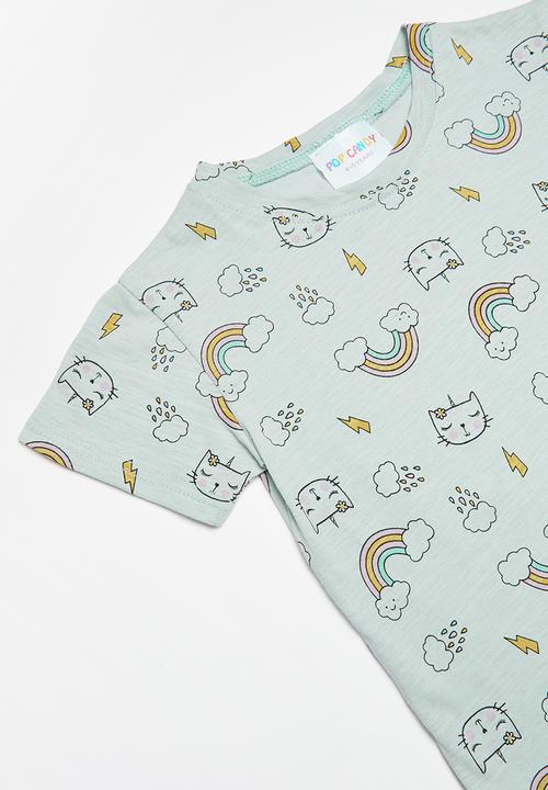 Pop Candy - Kids printed tee - blue