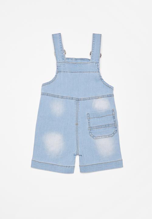 Pop Candy - Infant boys dungarees - blue