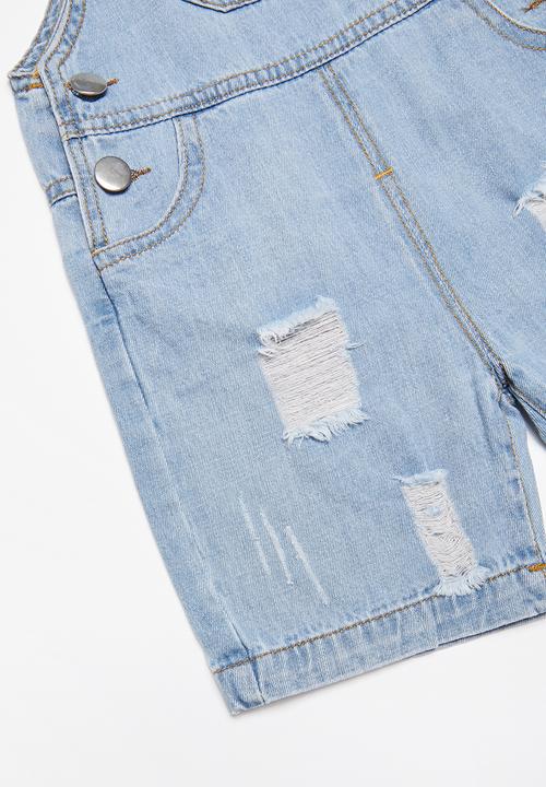Pop Candy - Infants denim dungaree - blue