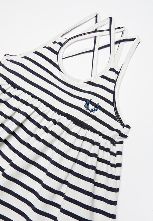Pop Candy - Striped dress - navy & white 