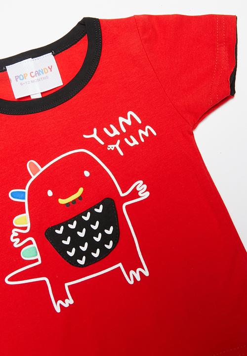Pop Candy - Infants T-shirt set - red