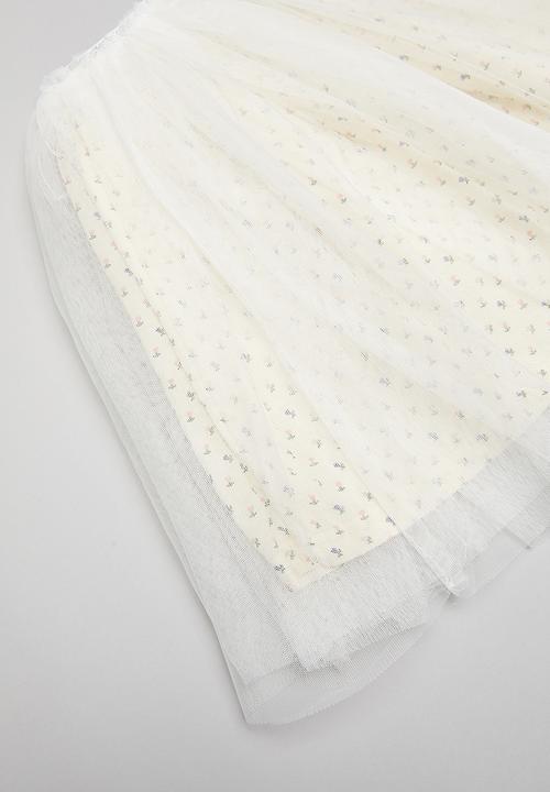 Pop Candy - Mesh skirt - white