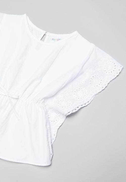 Pop Candy - Tassel detail blouse - white