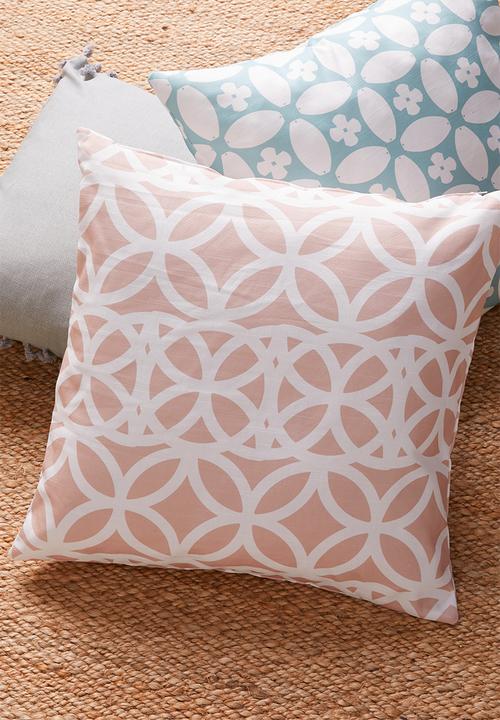 Sixth Floor - Trellis cushion cover - dusty pink