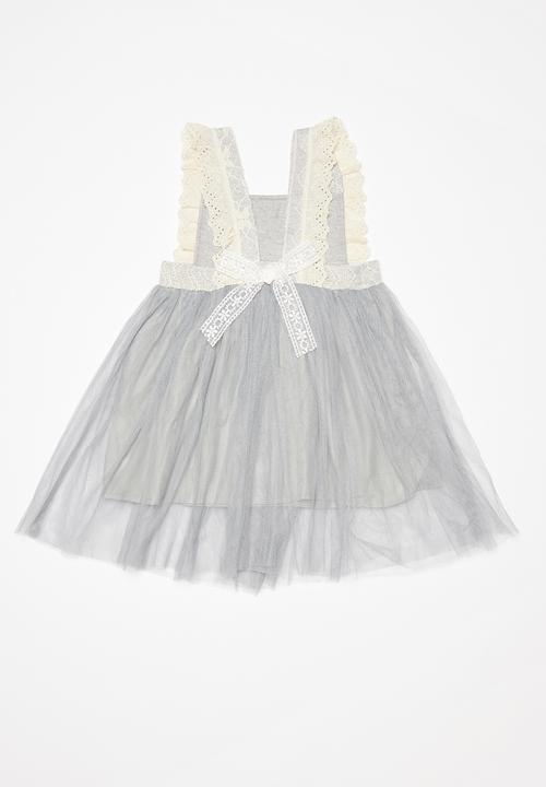 Pop Candy - Combo dress - grey