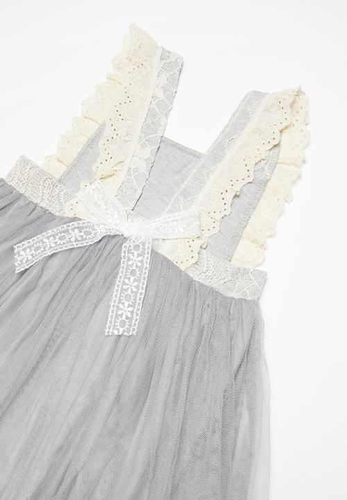 Pop Candy - Combo dress - grey