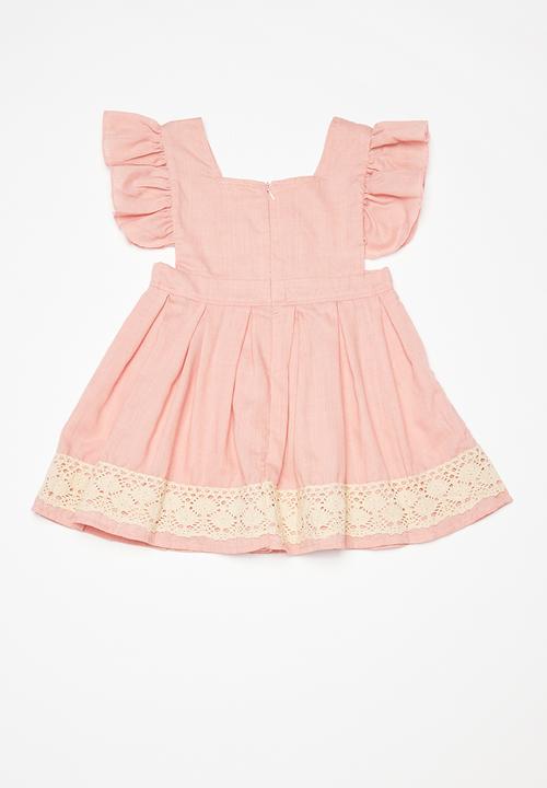 Pop Candy - Flutter sleeve dress - pink
