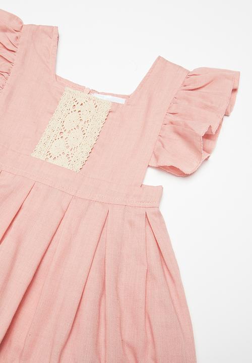 Pop Candy - Flutter sleeve dress - pink