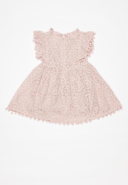 Pop Candy - Printed ruffle dress - pink