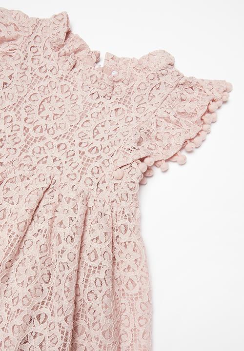 Pop Candy - Printed ruffle dress - pink