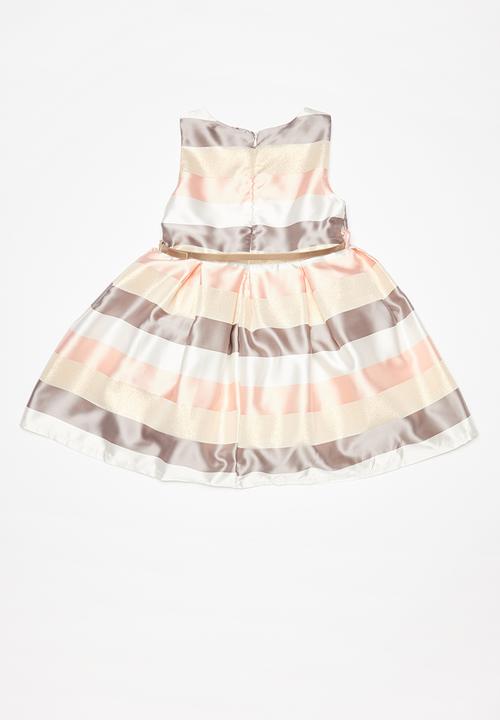 Pop Candy - Stripe Satin dress - multi