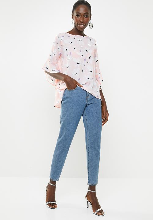 Revenge - 3/4 Sleeve top - pink
