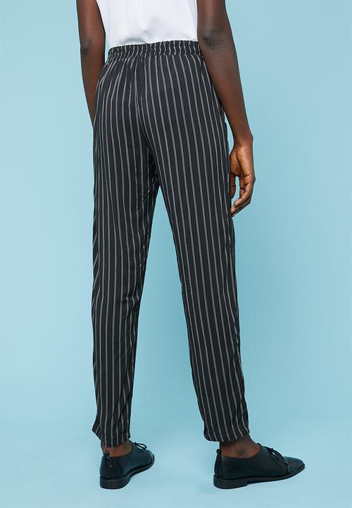 Superbalist - Woven joggers - black & white