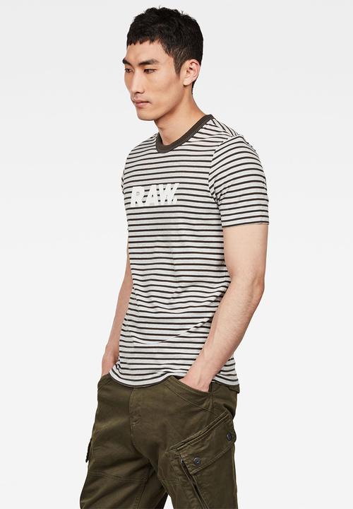 G-STAR - Resistor short sleeve tee -  charcoal & grey 