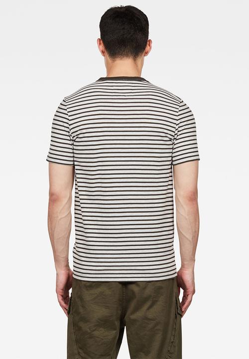 G-STAR - Resistor short sleeve tee -  charcoal & grey 