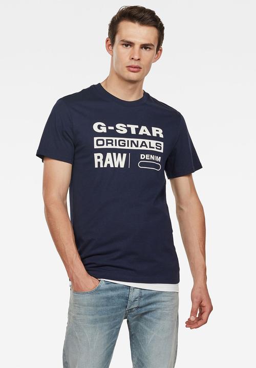 blue g star shirt