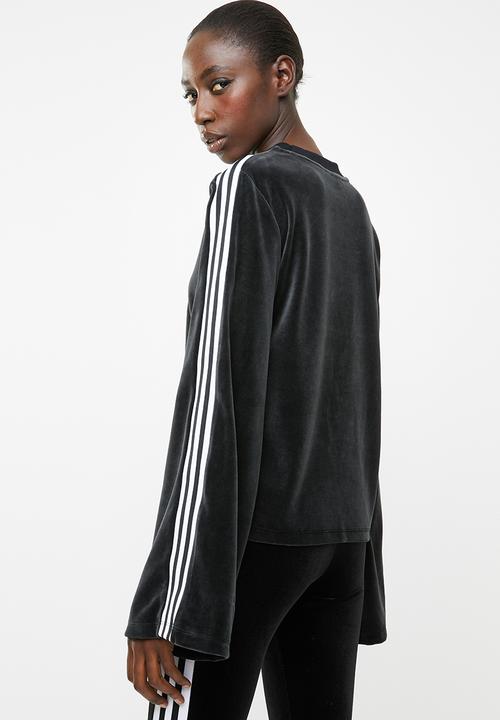 adidas Originals - Lifestyle velvet sweater - black & white