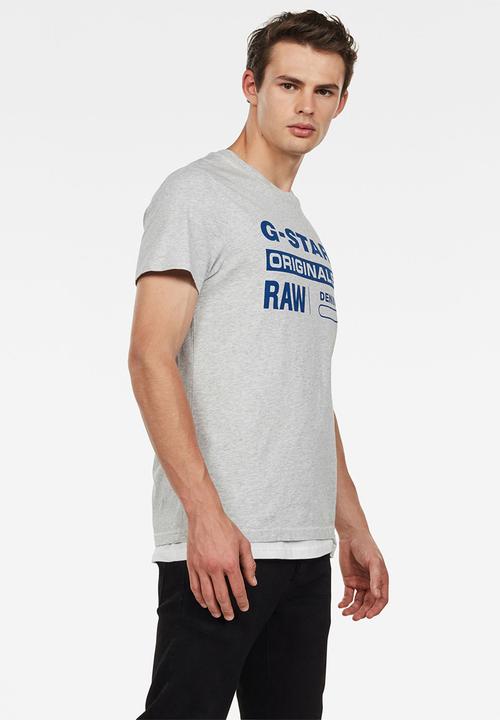 G-STAR - Graphic short sleeve tee - grey
