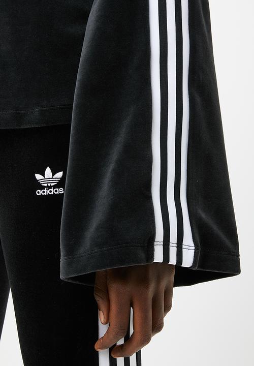 adidas Originals - Lifestyle velvet sweater - black & white