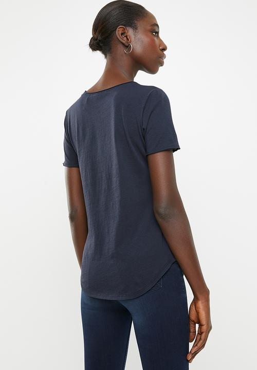 G-STAR - Graphic 22 optic slim tee - navy