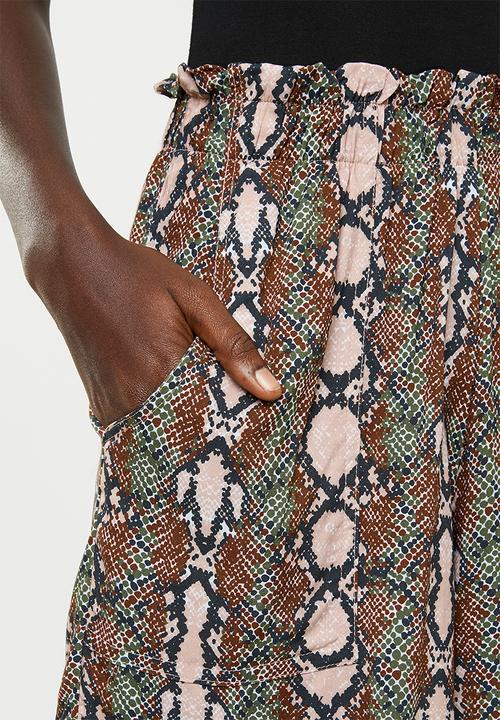 Superbalist - Snake skin soft paperbag shorts - multi