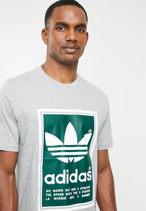 adidas Originals - Archive pantone tee - grey & green 