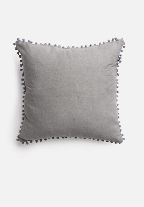 Sixth Floor - Aztec geo cushion cover - grey