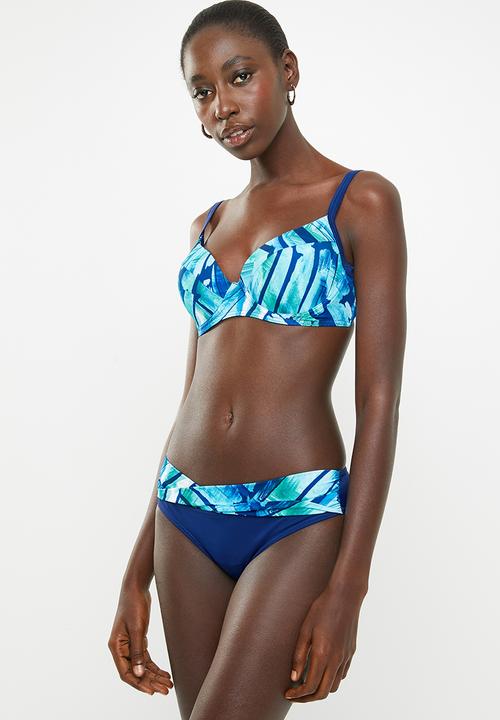 Jacqueline - Padded underwire bra - blue