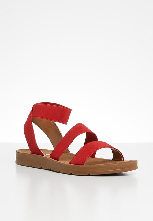 Madison® - Annie elastic ankle strap sandal - red