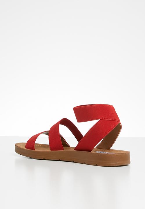 Madison® - Annie elastic ankle strap sandal - red