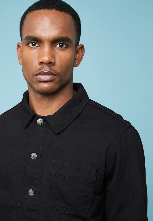 Superbalist - Denim worker jacket - black