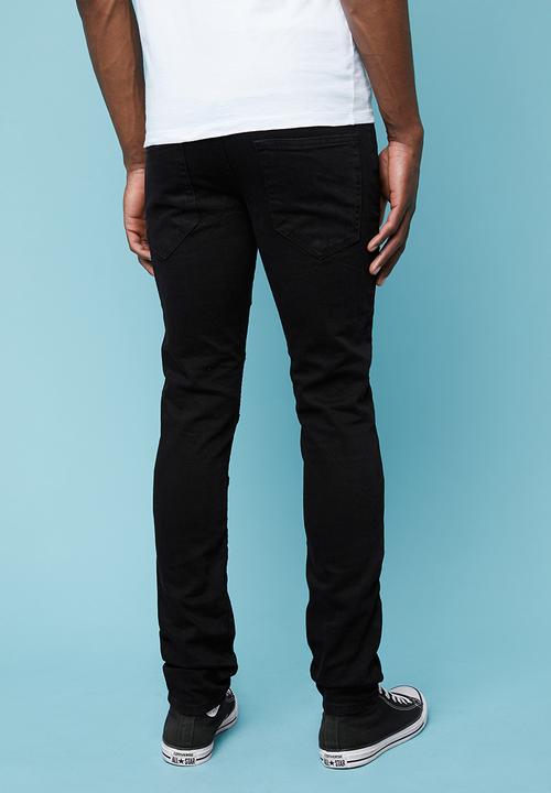 Superbalist - Skinny biker jeans - black