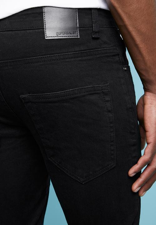 Superbalist - Skinny biker jeans - black