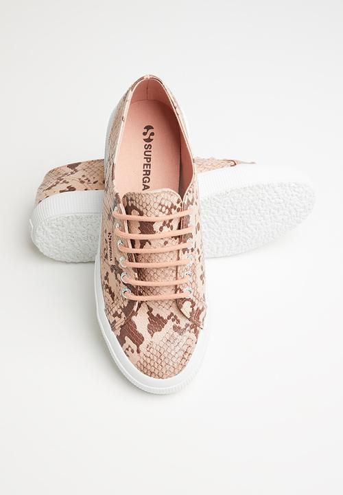 SUPERGA - 2750 synthetic snake - pink brown
