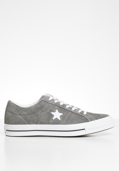 Converse - One Star vintage suede sneaker - carbon grey/white/black
