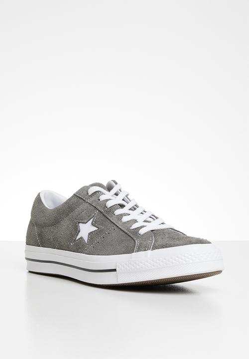 Converse - One Star vintage suede sneaker - carbon grey/white/black