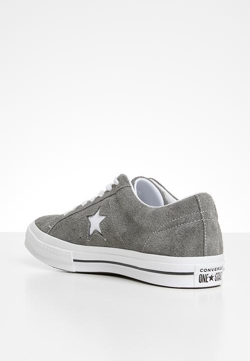 Converse - One Star vintage suede sneaker - carbon grey/white/black