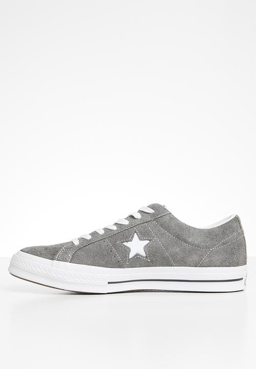 Converse - One Star vintage suede sneaker - carbon grey/white/black