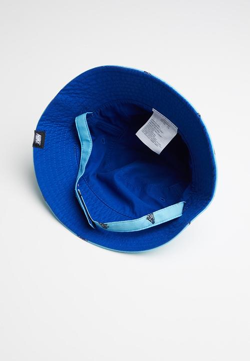 Nike - Nike reversible 40+ sun protection bucket hat - blue