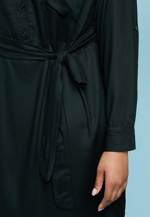 Superbalist - Maxi shirt dress - black