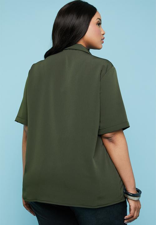 Superbalist - Revere collar shirt - khaki