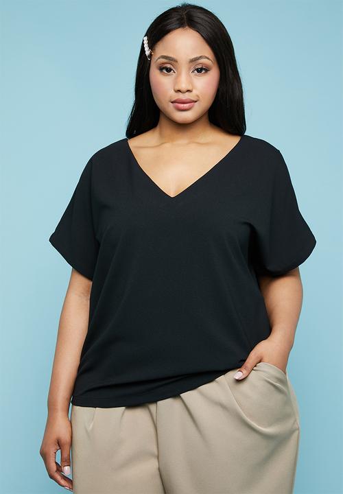 Superbalist - Back detail blouse - black