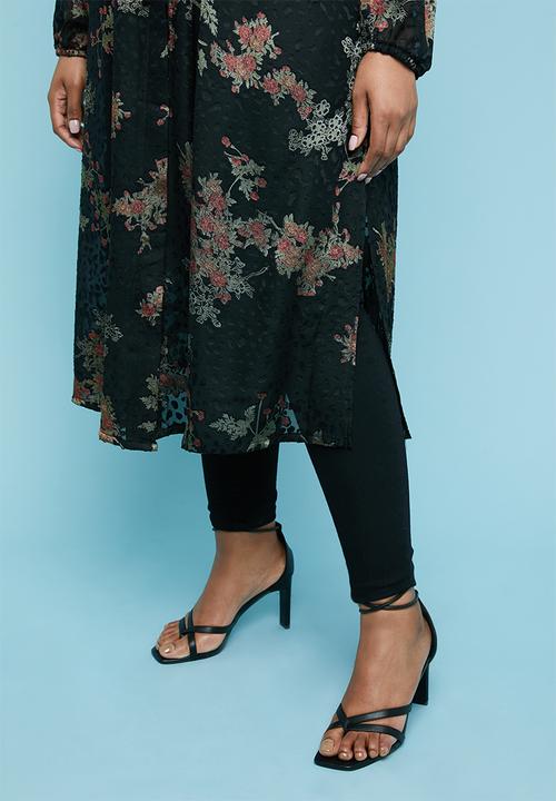 Superbalist - Sheer shirt dress - black