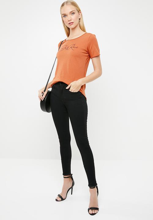 G-STAR - Graphic optic slim tee - orange