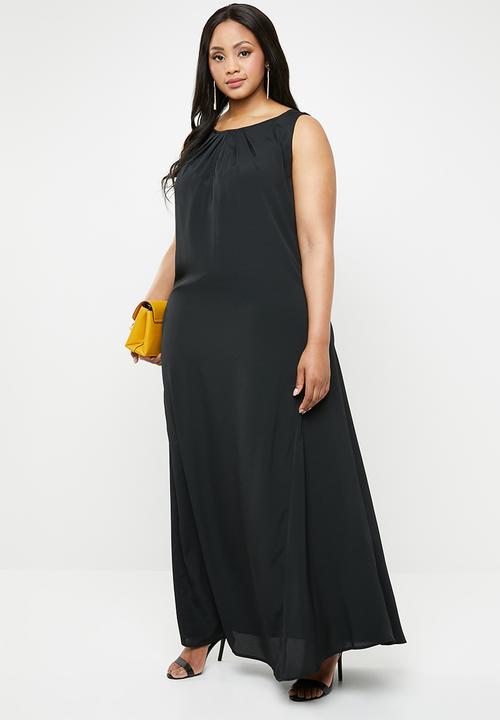 AMANDA LAIRD CHERRY - Plus size pietra patterned maxi dress - black