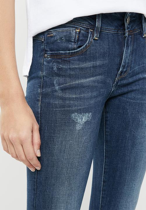 G-STAR - Lynn mid super skinny jeans - blue