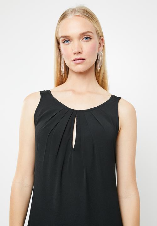 AMANDA LAIRD CHERRY - Pietra patterned maxi dress - black